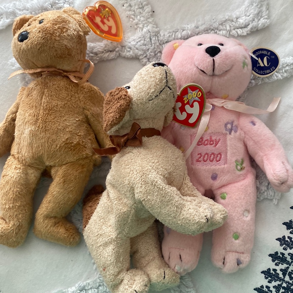 Bundle of 3TY 2000 beanie babies